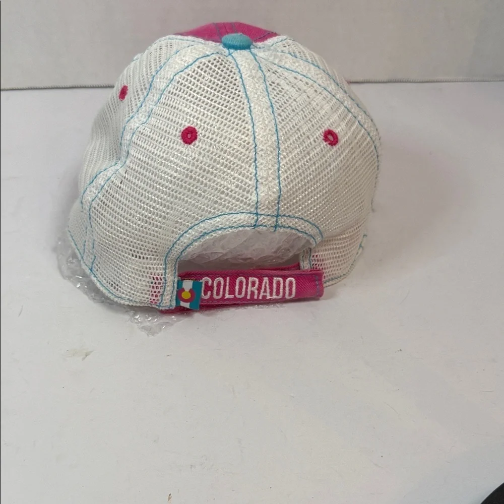 Vibrant Pink and White Kids Cap with Patch